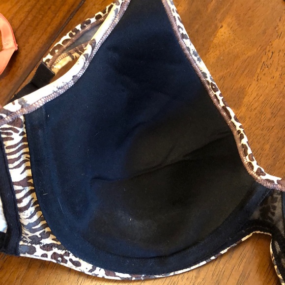 Hanes 36D padded underwire bra leopard - Picture 3 of 5